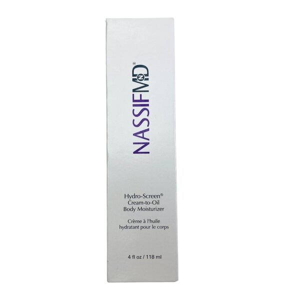 Nassif MD Hydro-Screen Cream-To-Oil Body Moisturizer 4 oz. Hydrating - Sealed - Picture 1 of 3